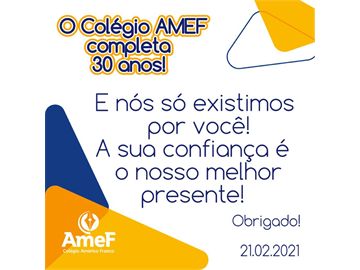 AMEF - 30 anos de tradição!